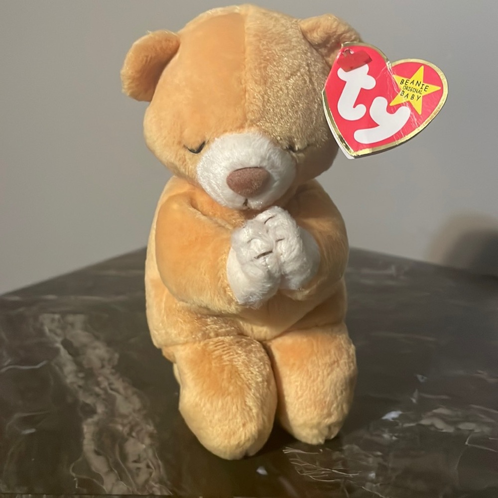 Vintage TY Hope Praying Beanie Baby (with tag errors )